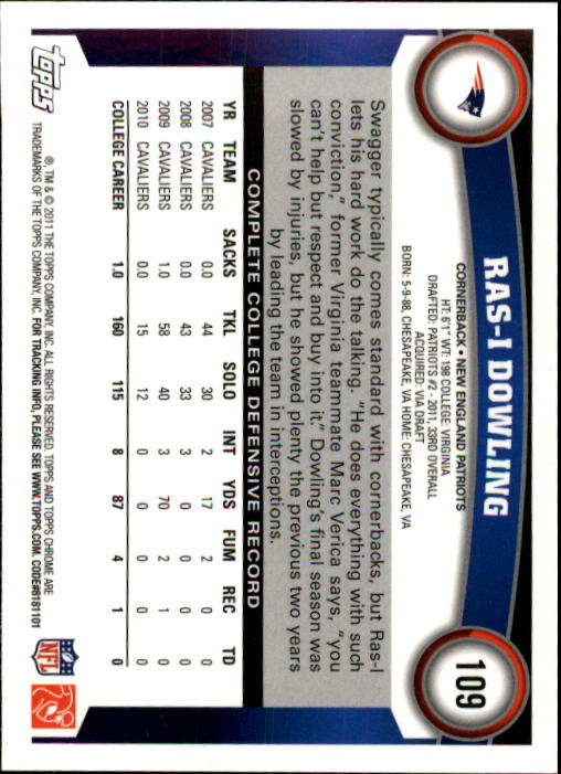 A1148- 2011 Topps Chrome FB Cards 1-220 +Rookies -You Pick- 15+ FREE US SHIP - Picture 189 of 381