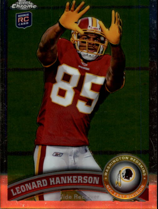 2011 Topps Chrome #111A Leonard Hankerson RC/(reaching up for football)