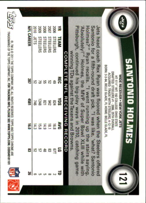 A1148- 2011 Topps Chrome FB Cards 1-220 +Rookies -You Pick- 15+ FREE US SHIP - Picture 207 of 381