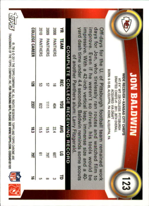 A1148- 2011 Topps Chrome FB Cards 1-220 +Rookies -You Pick- 15+ FREE US SHIP - Picture 211 of 381