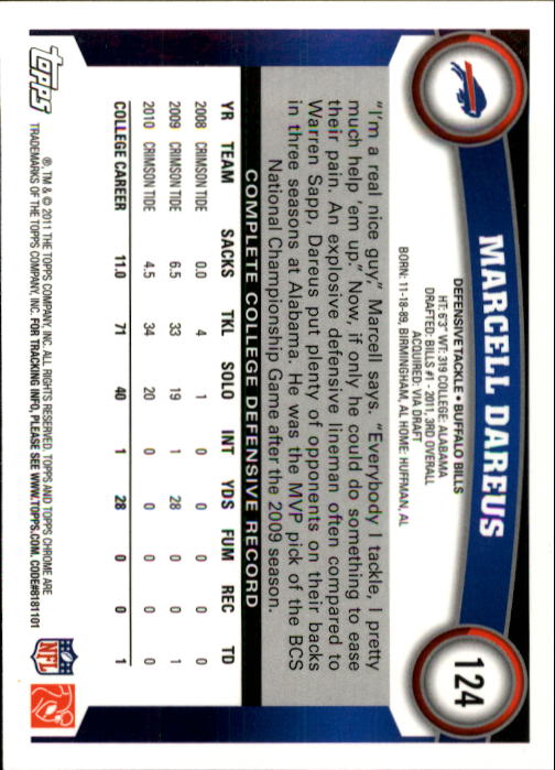 A1148- 2011 Topps Chrome FB Cards 1-220 +Rookies -You Pick- 15+ FREE US SHIP - Picture 213 of 381