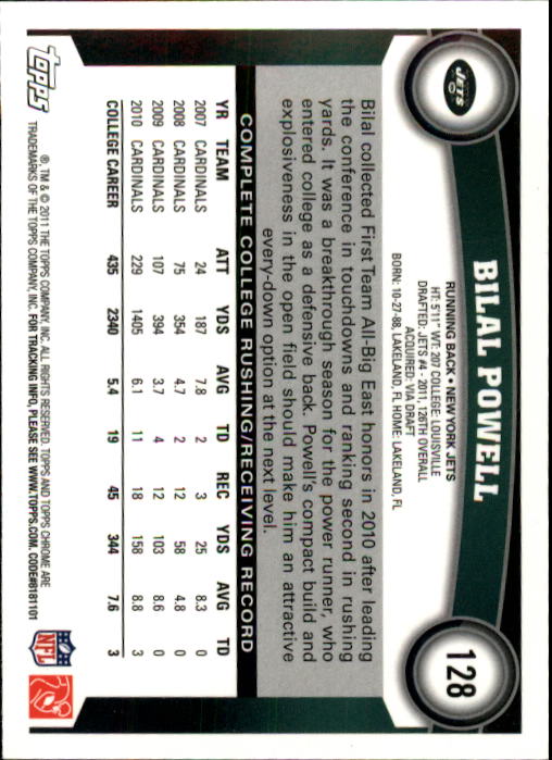 A1148- 2011 Topps Chrome FB Cards 1-220 +Rookies -You Pick- 15+ FREE US SHIP - Picture 221 of 381