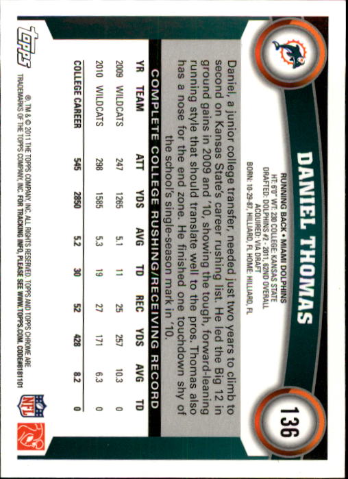 A1148- 2011 Topps Chrome FB Cards 1-220 +Rookies -You Pick- 15+ FREE US SHIP - Picture 235 of 381