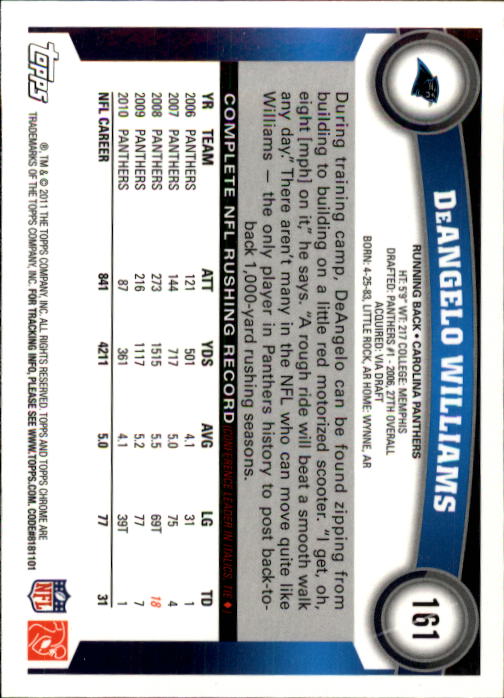 A1148- 2011 Topps Chrome FB Cards 1-220 +Rookies -You Pick- 15+ FREE US SHIP - Picture 281 of 381