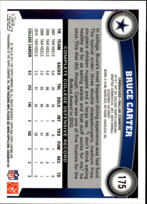 A1148- 2011 Topps Chrome FB Cards 1-220 +Rookies -You Pick- 15+ FREE US SHIP - Picture 305 of 381