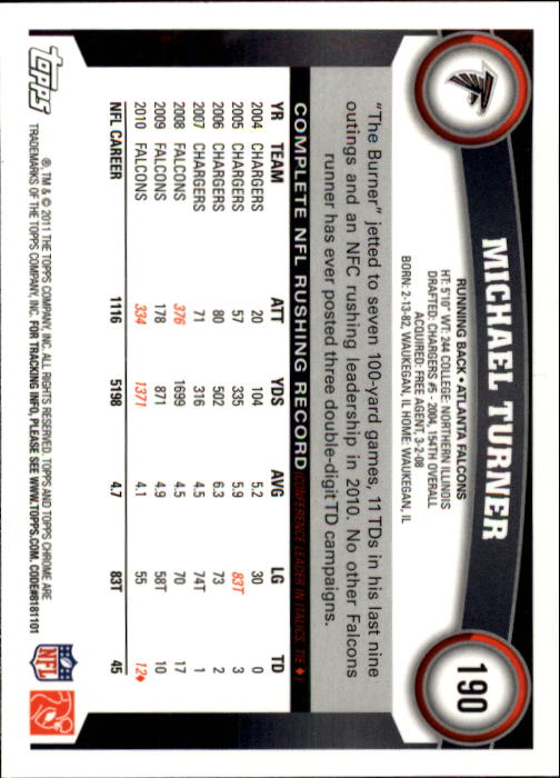A1148- 2011 Topps Chrome FB Cards 1-220 +Rookies -You Pick- 15+ FREE US SHIP - Picture 329 of 381