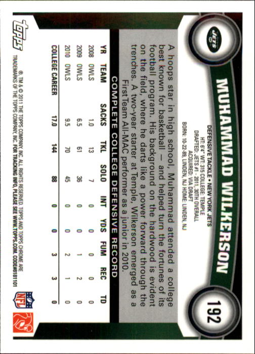 A1148- 2011 Topps Chrome FB Cards 1-220 +Rookies -You Pick- 15+ FREE US SHIP - Picture 333 of 381