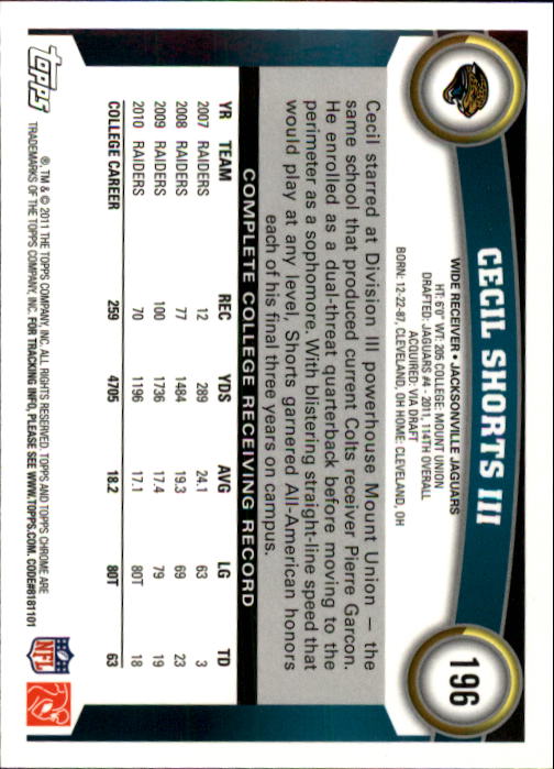 A1148- 2011 Topps Chrome FB Cards 1-220 +Rookies -You Pick- 15+ FREE US SHIP - Picture 341 of 381
