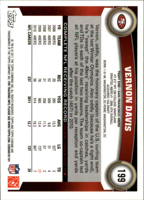 A1148- 2011 Topps Chrome FB Cards 1-220 +Rookies -You Pick- 15+ FREE US SHIP - Picture 347 of 381