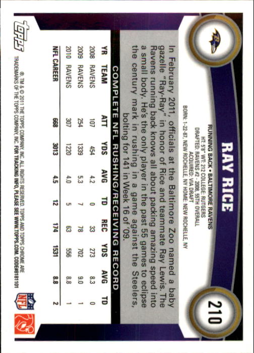A1148- 2011 Topps Chrome FB Cards 1-220 +Rookies -You Pick- 15+ FREE US SHIP - Picture 367 of 381