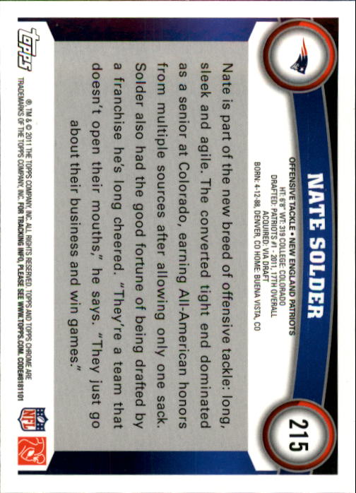 A1148- 2011 Topps Chrome FB Cards 1-220 +Rookies -You Pick- 15+ FREE US SHIP - Picture 371 of 381