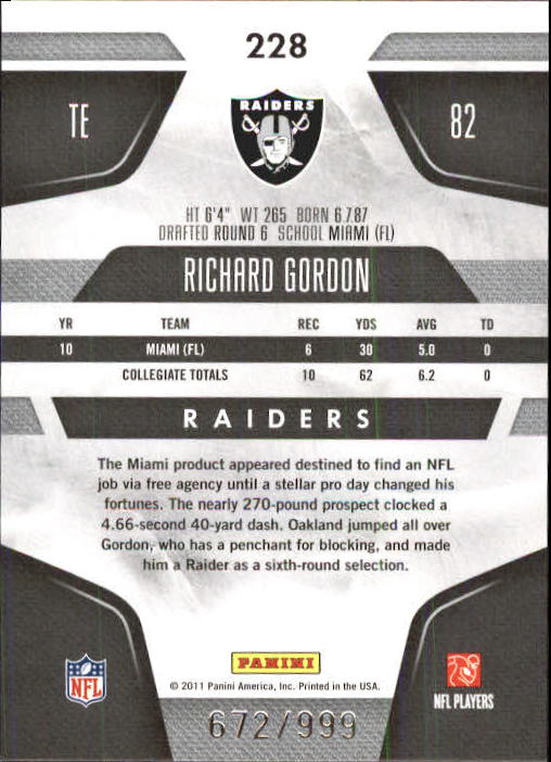 2011 Certified Football Rookie Card RC Singles xxx/999 - You Choose - Picture 75 of 92