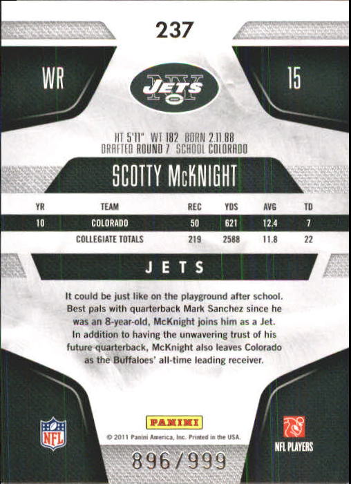2011 Certified Football Rookie Card RC Singles xxx/999 - You Choose - Picture 84 of 92