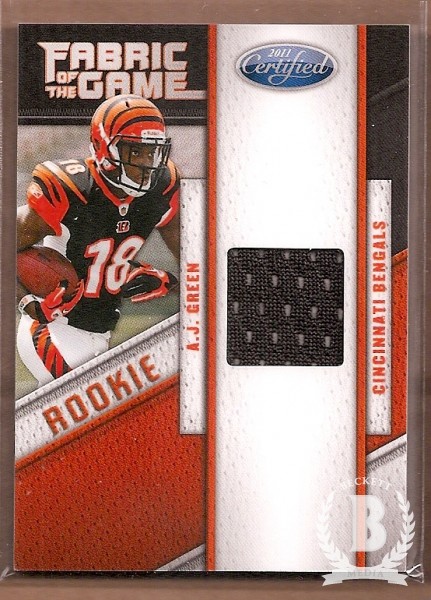 2011 Certified Rookie Fabric of the Game #3 A.J. Green/250