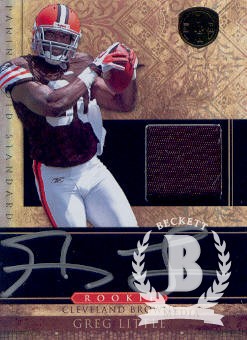 2011 Panini Gold Standard #269 Greg Little JSY AU/525 RC