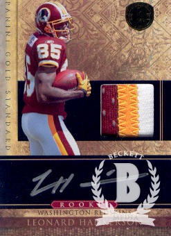 2011 Panini Gold Standard #276 Leonard Hankerson JSY AU/525 RC