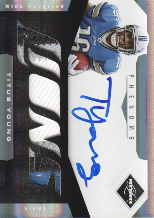 2011 Limited #215 Titus Young JSY AU/299 RC