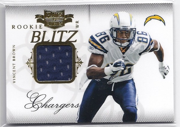 2011 Panini Plates and Patches Rookie Blitz Materials #11 Vincent