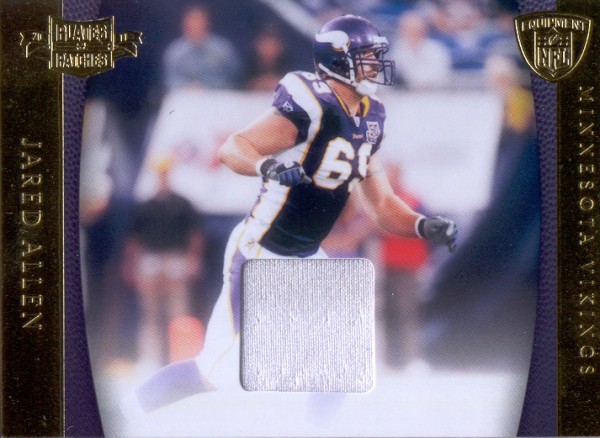 2011 Panini Plates and Patches NFL Equipment #9 Jared Allen/150