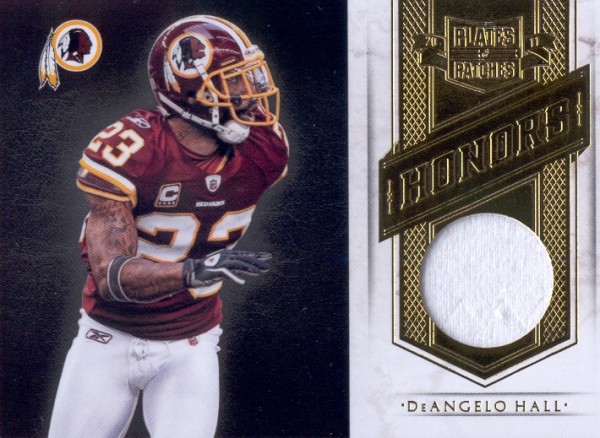 2011 Panini Plates and Patches Honors Materials #14 DeAngelo Hall/199