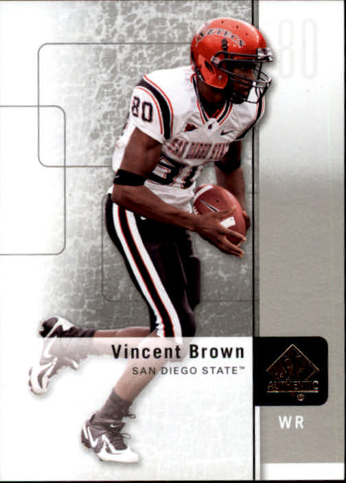 2011 SP Authentic #59 Vincent Brown