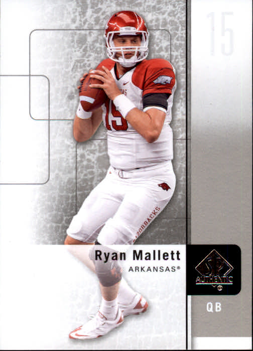 2011 SP Authentic #92 Ryan Mallett