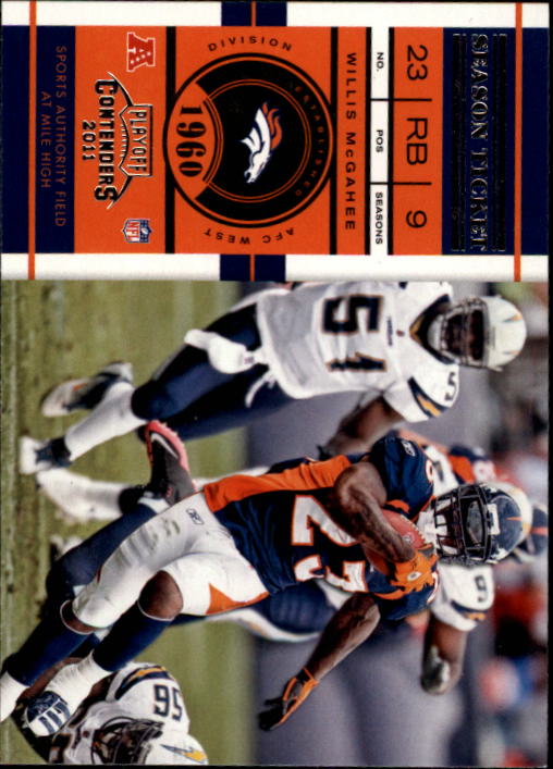 2011 Playoff Contenders #41 Willis McGahee