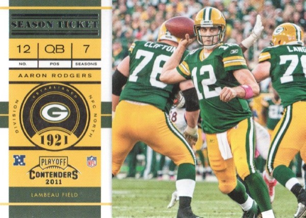 2011 Playoff Contenders #71 Aaron Rodgers