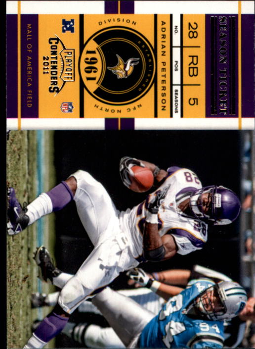 2011 Playoff Contenders #74 Adrian Peterson