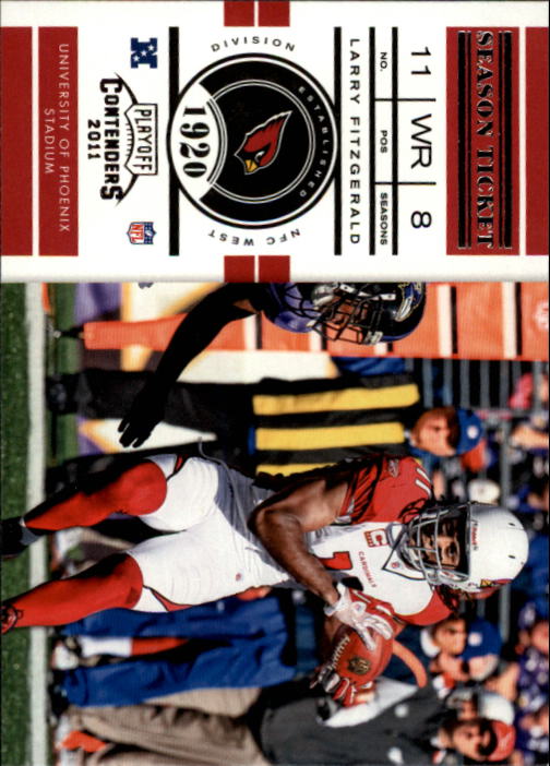 2011 Playoff Contenders #91 Larry Fitzgerald