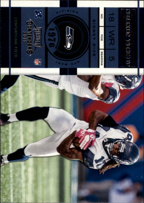 2011 Playoff Contenders #96 Sidney Rice