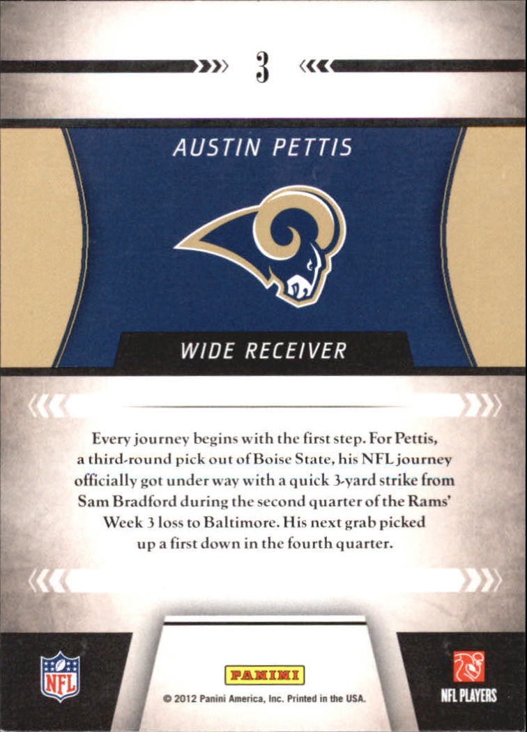 2011 Playoff Contenders ROY Contenders #3 Austin Pettis back image