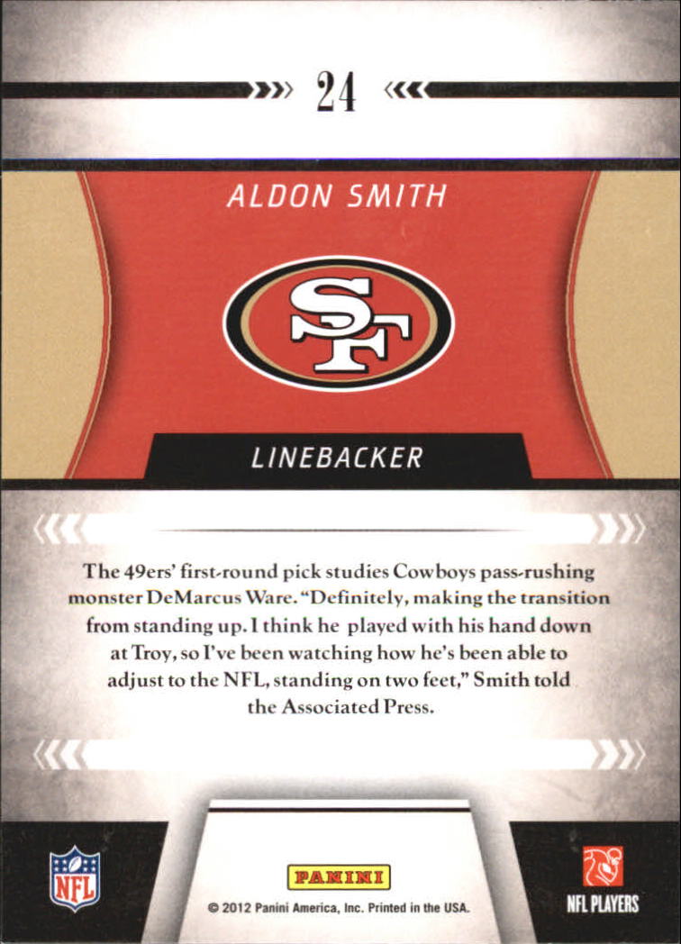 2011 Playoff Contenders ROY Contenders #24 Aldon Smith back image