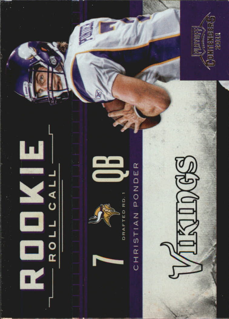 2011 Playoff Contenders Rookie Roll Call #4 Christian Ponder