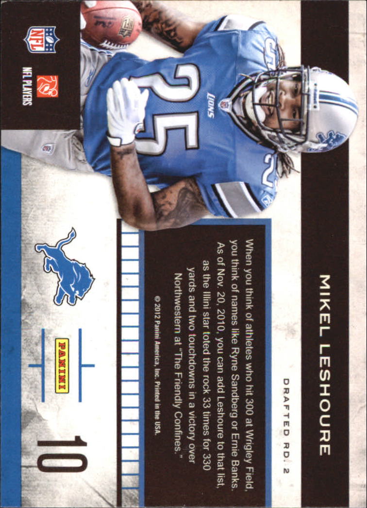2011 Playoff Contenders Rookie Roll Call #10 Mikel Leshoure back image