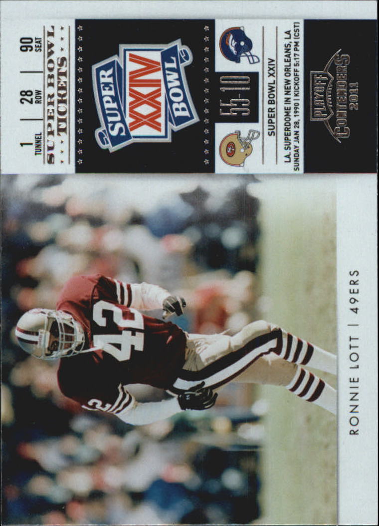2011 Playoff Contenders Football Super Bowl Tickets Insert Singles - You Choose - Bild 14 von 19