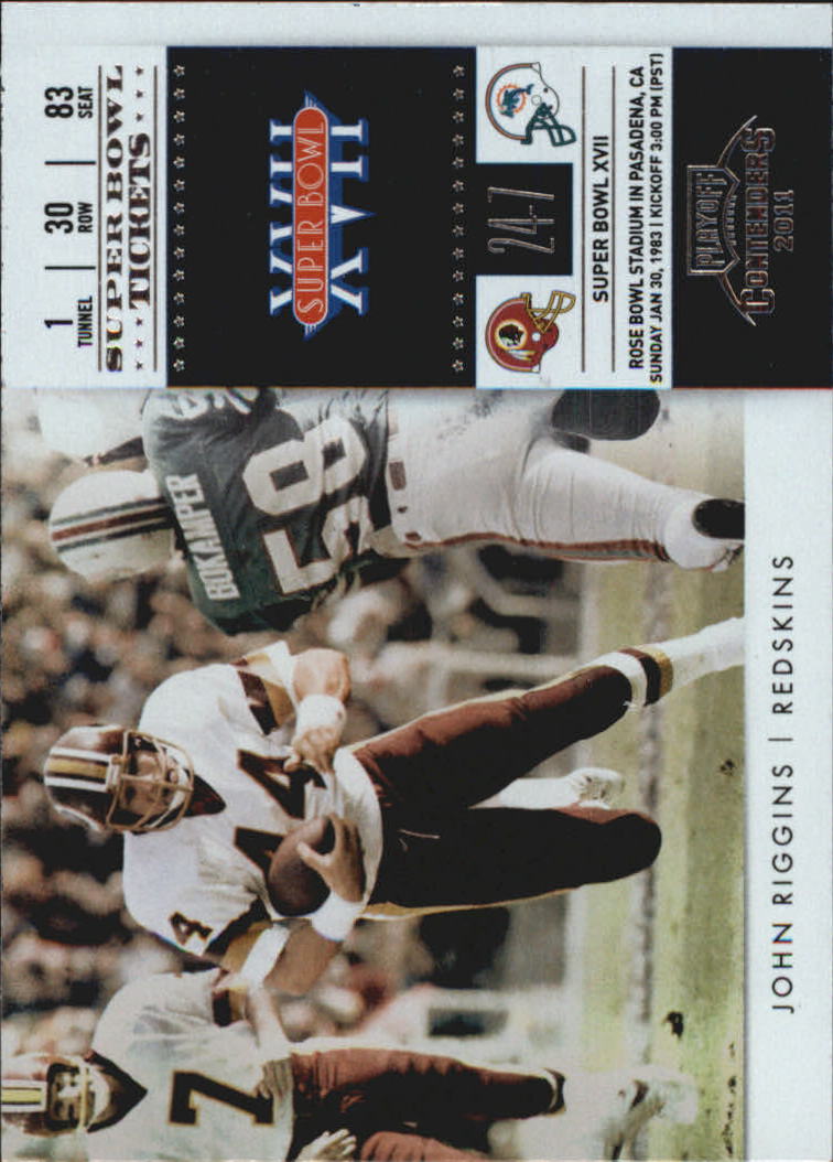 2011 Playoff Contenders Super Bowl Tickets #20 John Riggins