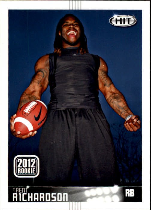 2012 SAGE HIT #150 Trent Richardson 12R/(vertical pose, pack insert)
