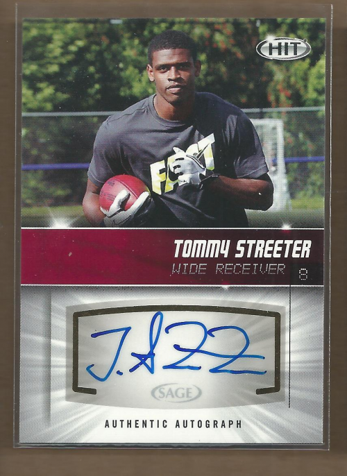2012 SAGE HIT Autographs #A18 Tommy Streeter