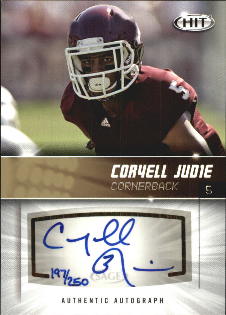2012 SAGE HIT Autographs Gold #A85 Coryell Judie