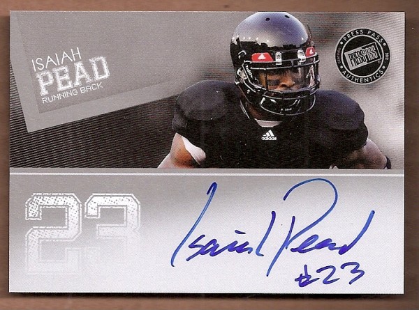 2012 Press Pass Autographs Silver #PPSIP Isaiah Pead