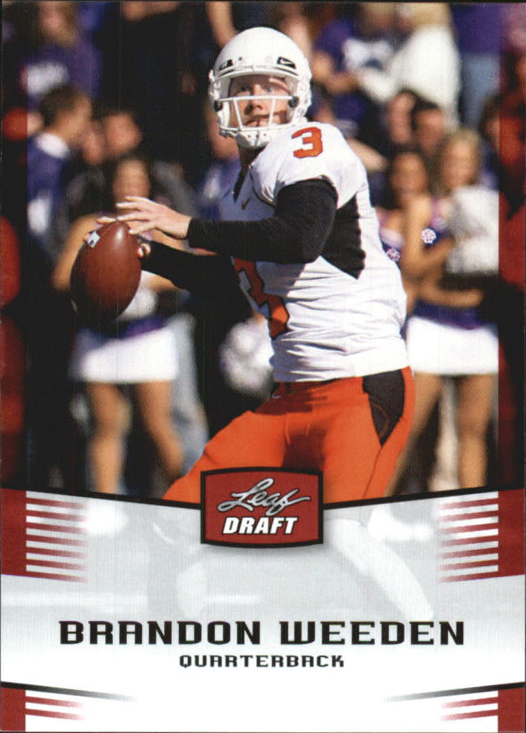 2012 Leaf Draft #6 Brandon Weeden