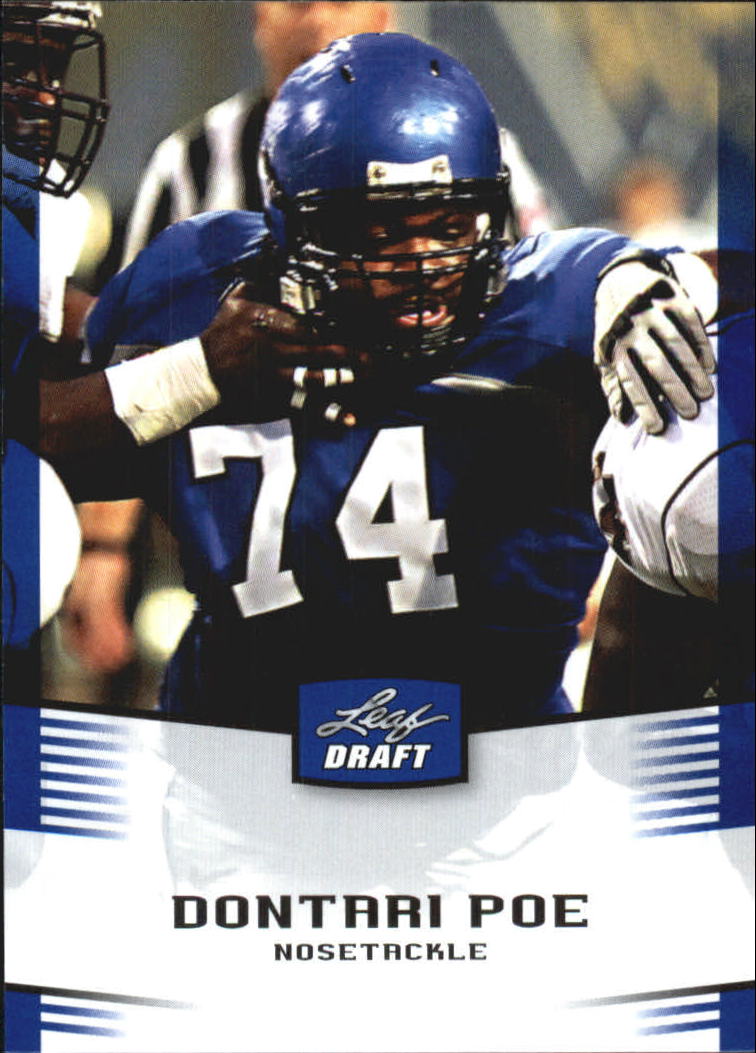 2012 Leaf Draft Blue #15 Dontari Poe