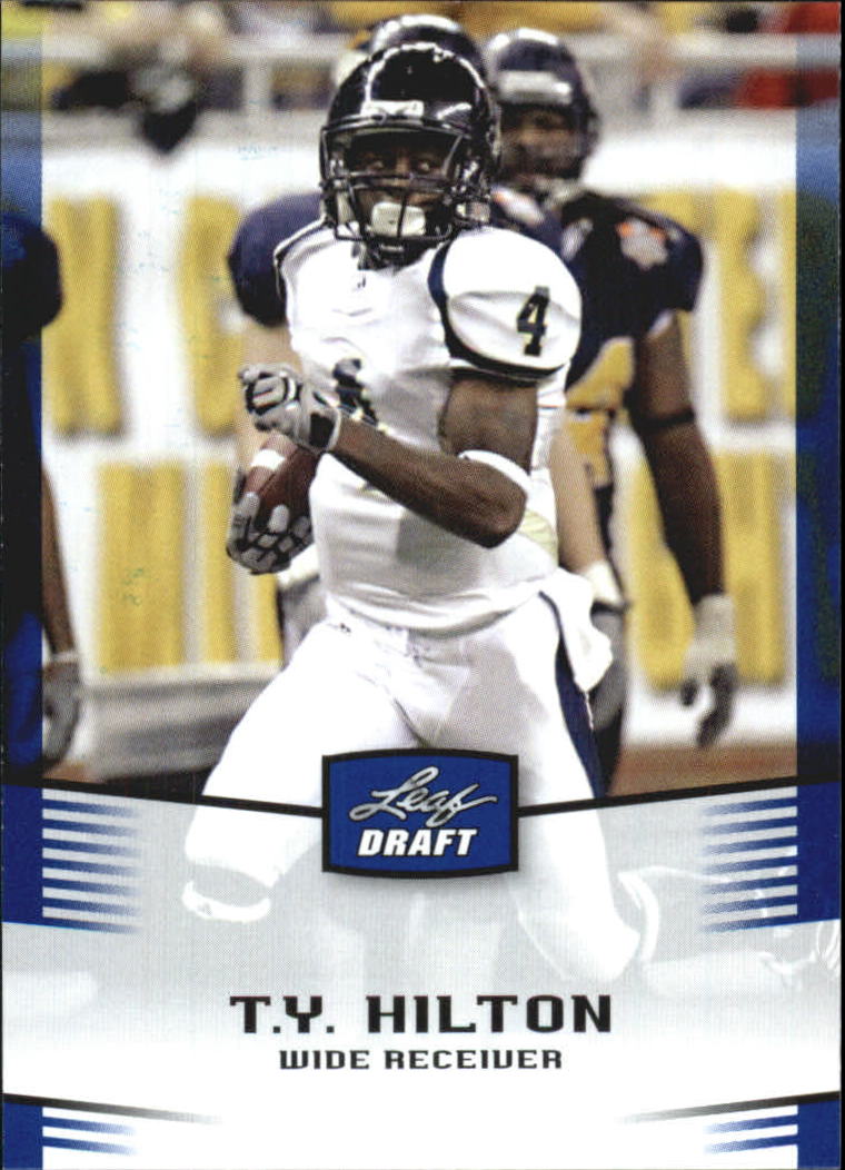2012 Leaf Draft Blue #46 T.Y. Hilton