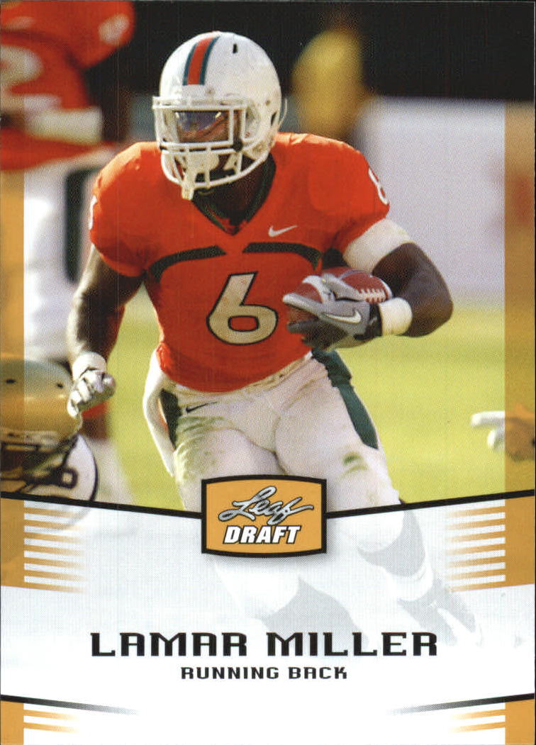 2012 Leaf Draft Gold #28 Lamar Miller