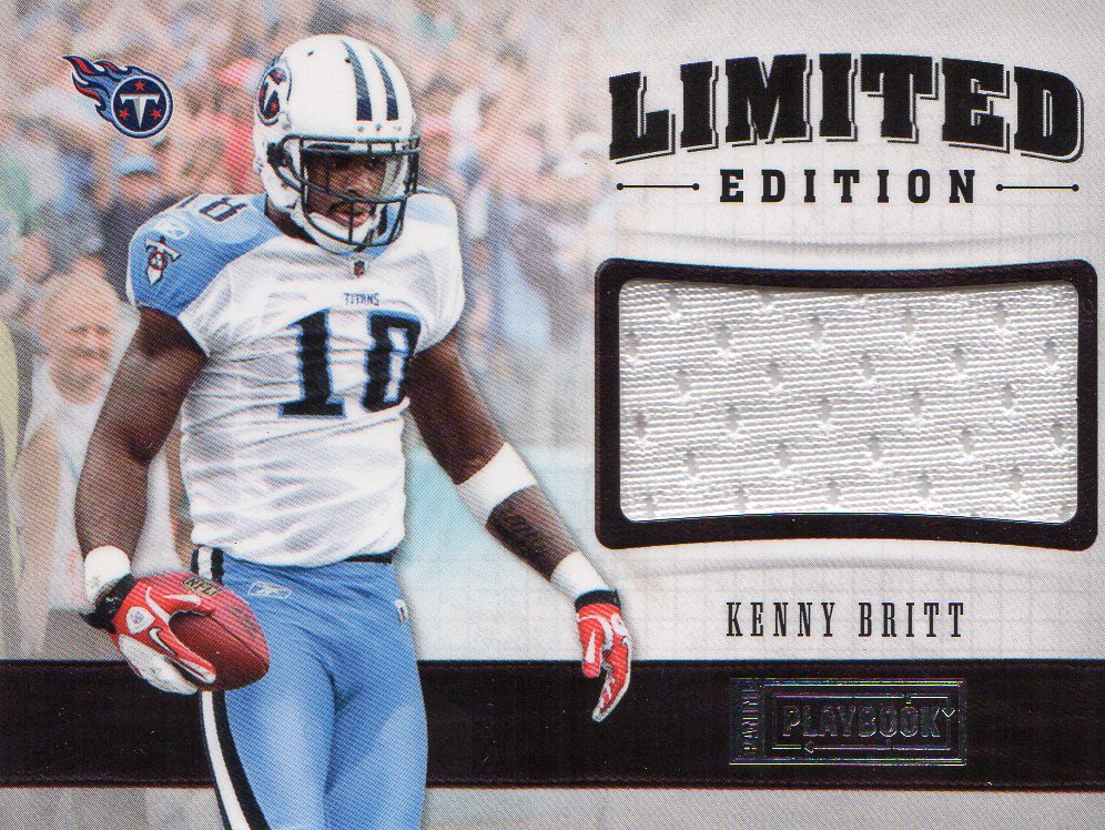 2011 Panini Playbook Limited Edition Materials #34 Kenny Britt