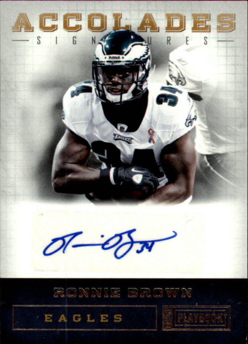 2011 Panini Playbook Accolades Signatures #3 Ronnie Brown/49