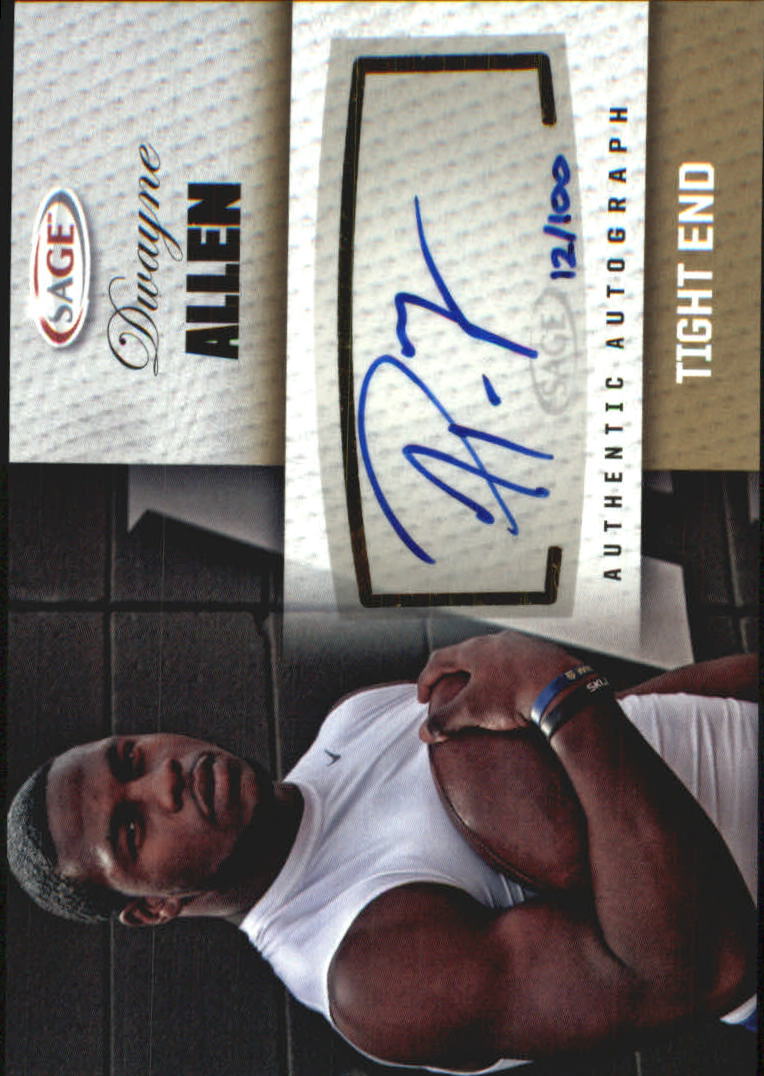 2012 SAGE Autographs Gold #A2 Dwayne Allen