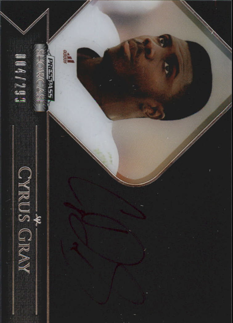 2012 Press Pass Showcase Red Ink #SCCG2 Cyrus Gray/53*