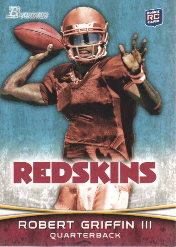 2012 Bowman #200A Robert Griffin III RC/passing pose
